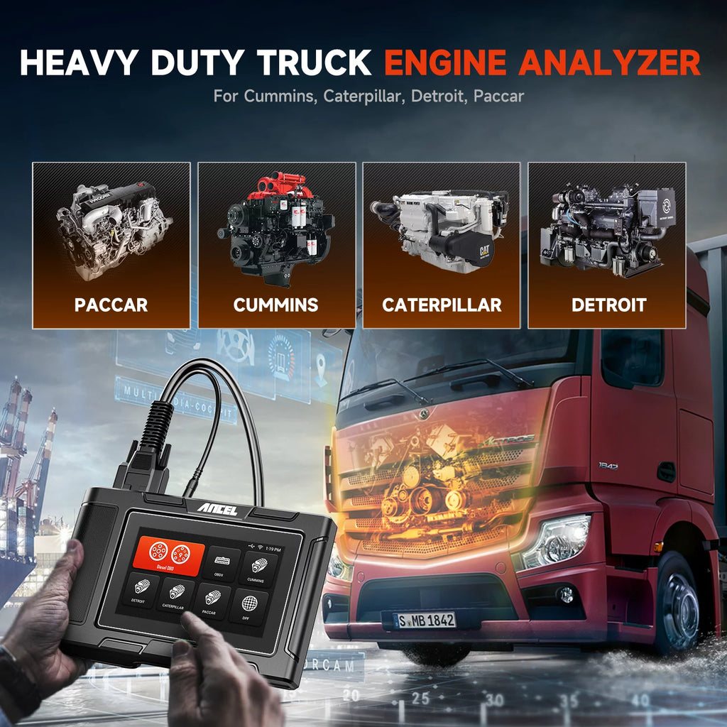 Diesel Truck Scanner Heavy Duty Diagnostic Tool Code Reader E989