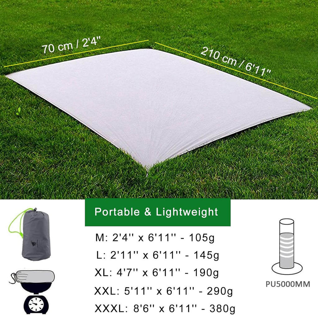 1 Person Ultralight Waterproof Tent Tarp Footprint Ground Sheet Mat J7940
