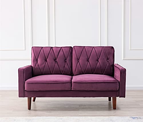 Tufted Velvet Couch, 57.5'' Wide Loveseat G796111