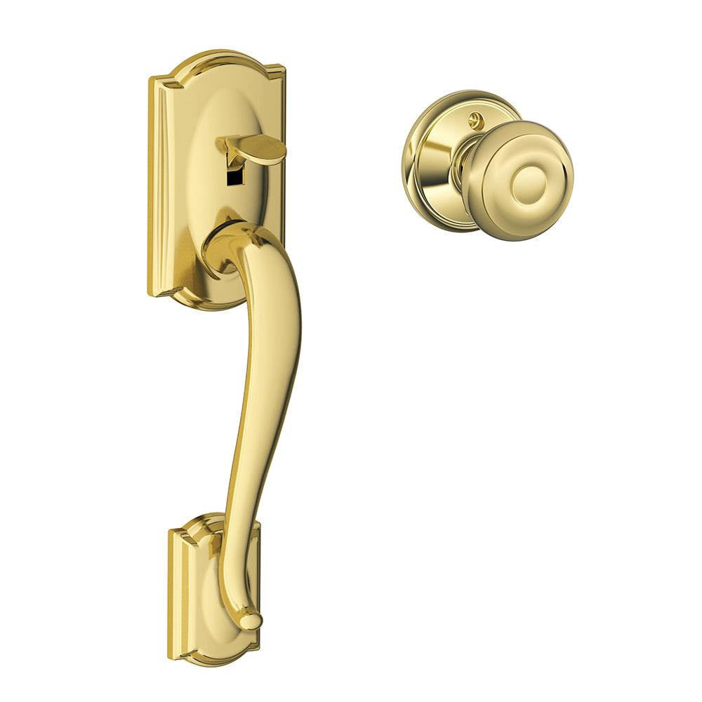 Bright Brass Front Entry Handle J24696