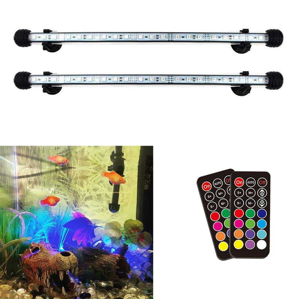LED Aquarium Light 2 Pack 15 inches RGB Submersible P36686