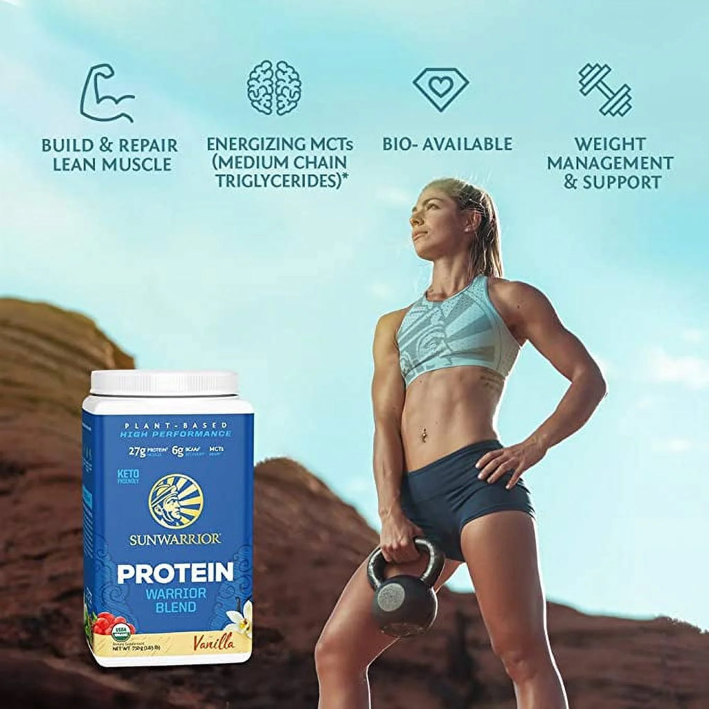 Organic Vanilla Plant Protein Powder with BCAA, 750g H220765