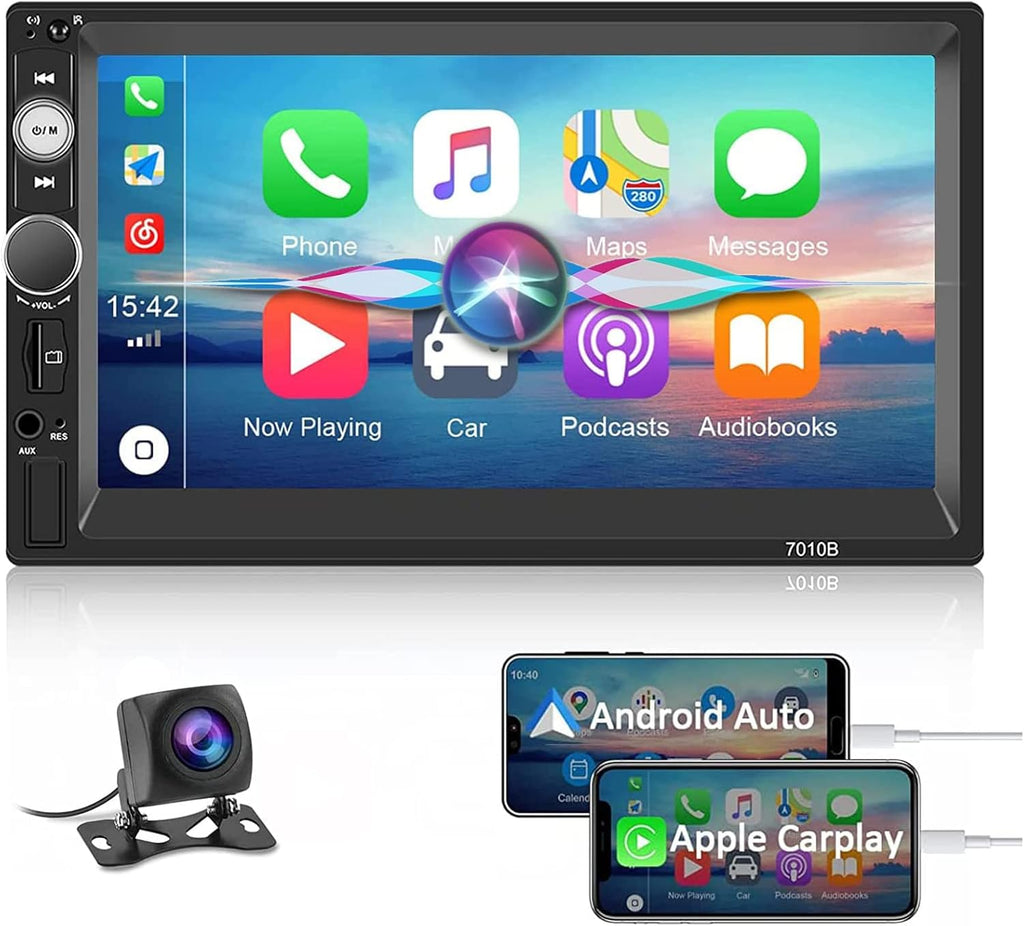 7 Inch Touch Screen Car Stereo with Bluetooth Backup Camera D324224