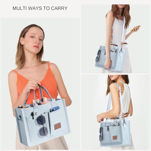 Canvas Tote Bags with Pockets Y964