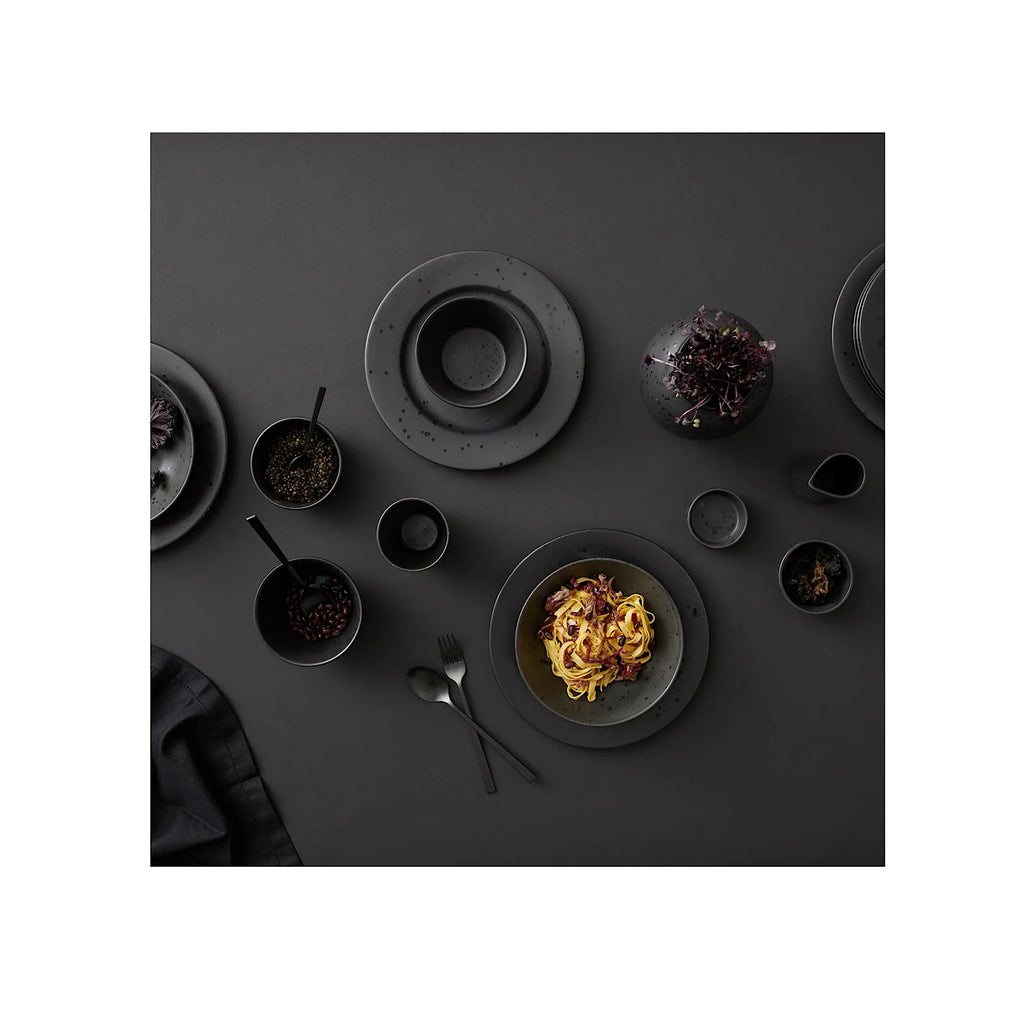 Stoneware Serving Dish 40 cm Mat Black N4690