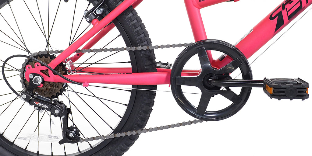 Pink Black 6-Speed Mountain Bike Q7222