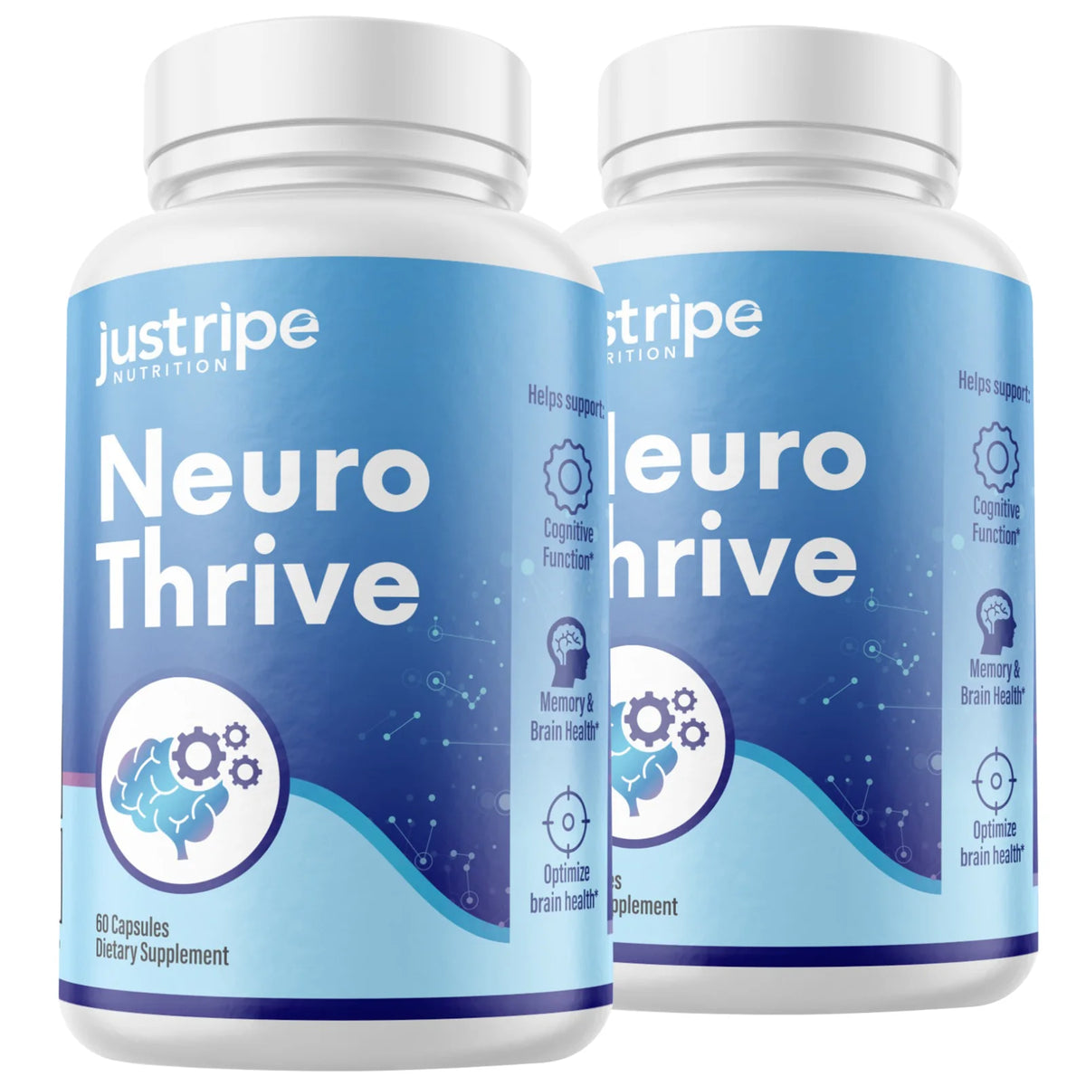 2 Pack 60 Caps Cognitive Function Memory & Brain Health E124662