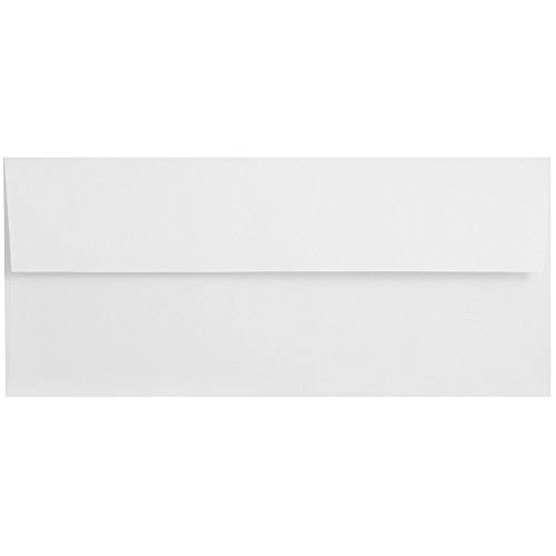 #10 Business Envelopes, 4 1/8 x 9 1/2, Bright White Wove, 1000/Carton J229445