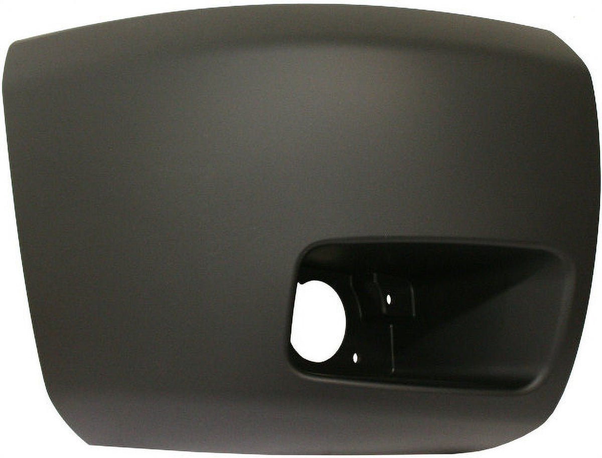 Primed Front Bumper End RH with Fog Light Hole T4344
