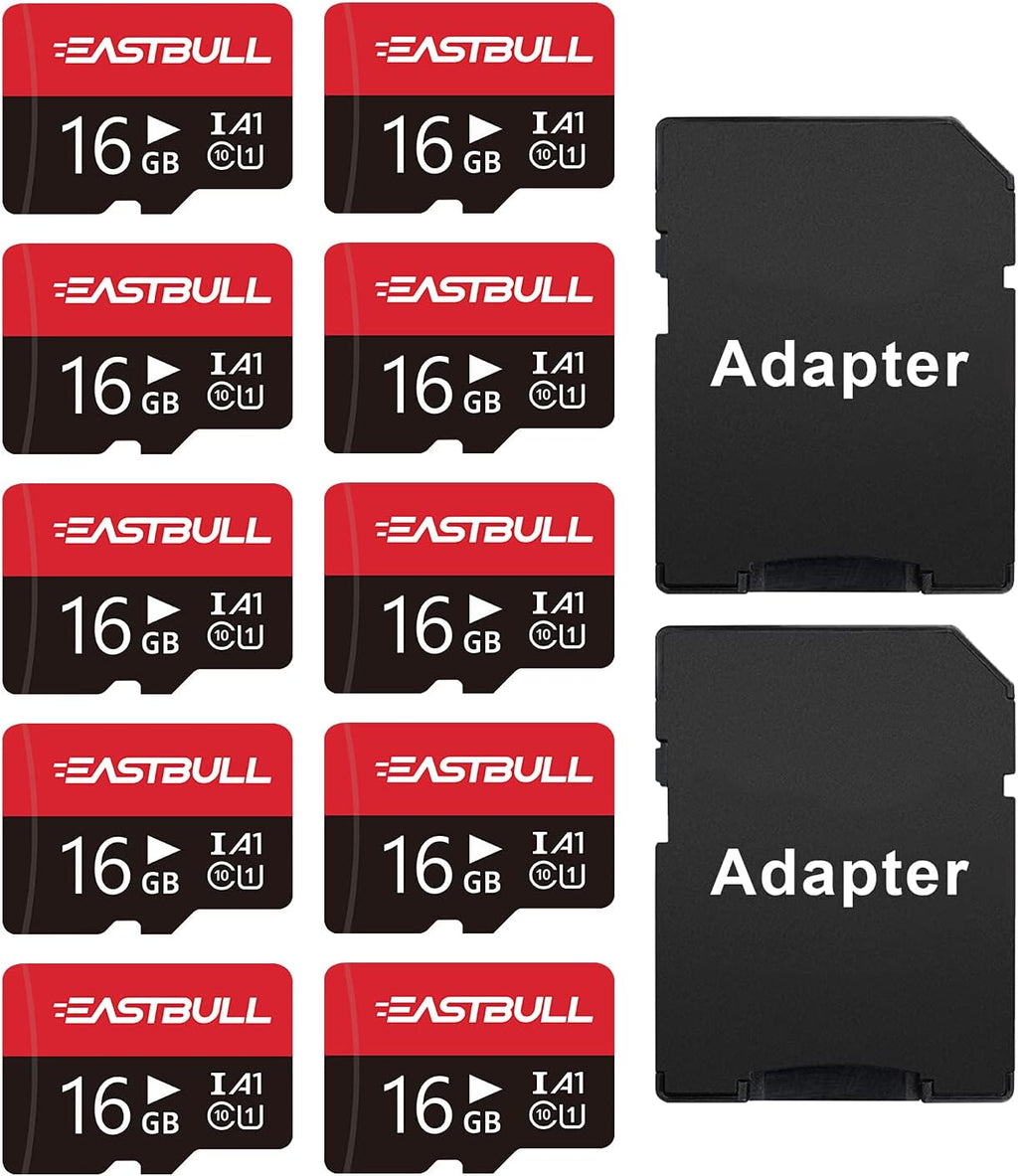 8GB 10-Pack Micro SD Cards UHS-I U1 Class 10 Z9623