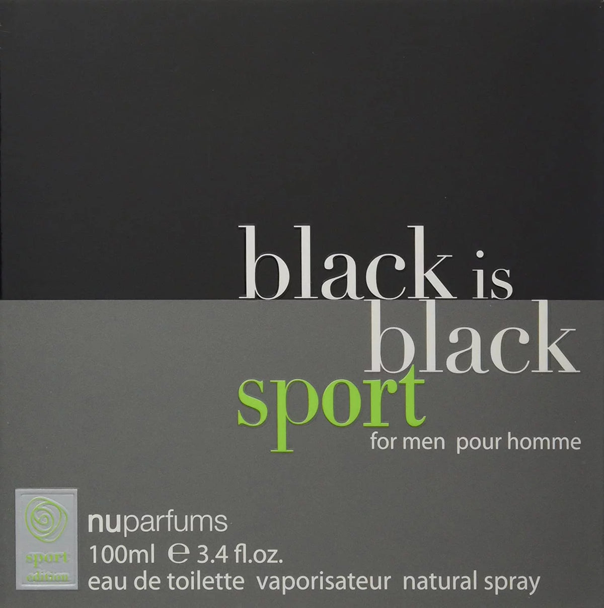 Black Sport Eau de Toilette Spray 3.4 Oz R807