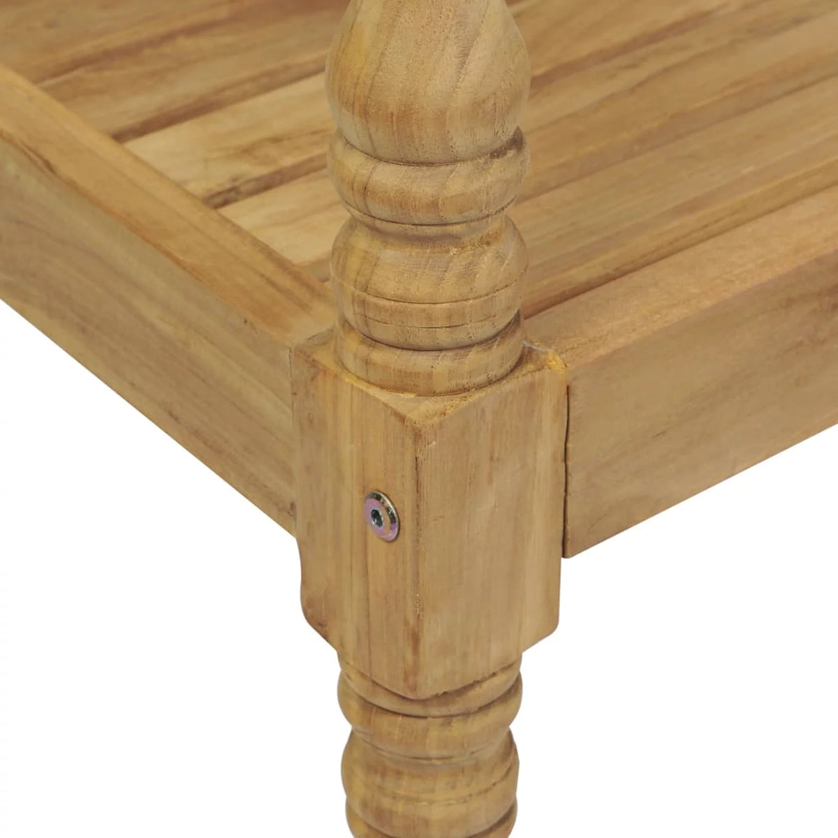 Wooden Patio Bench with Taupe Cushion V527434