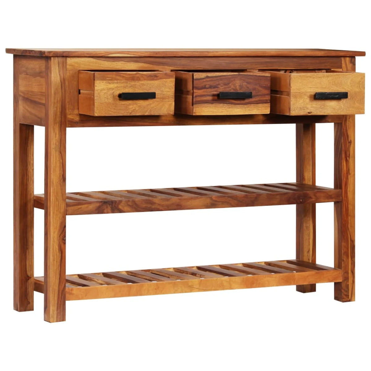 Solid Acacia Wood Sideboard with 3 Drawers Z47265