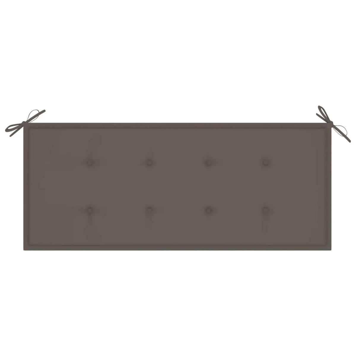 Wooden Patio Bench with Taupe Cushion V527434