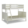 Off White Wood Twin Over Full Bunk Bed H2342