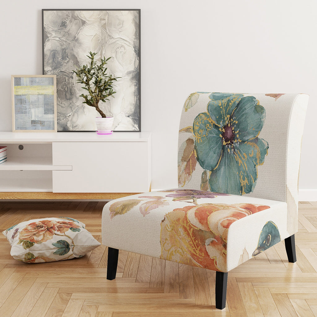 Upholstered Traditional Accent Chair I627