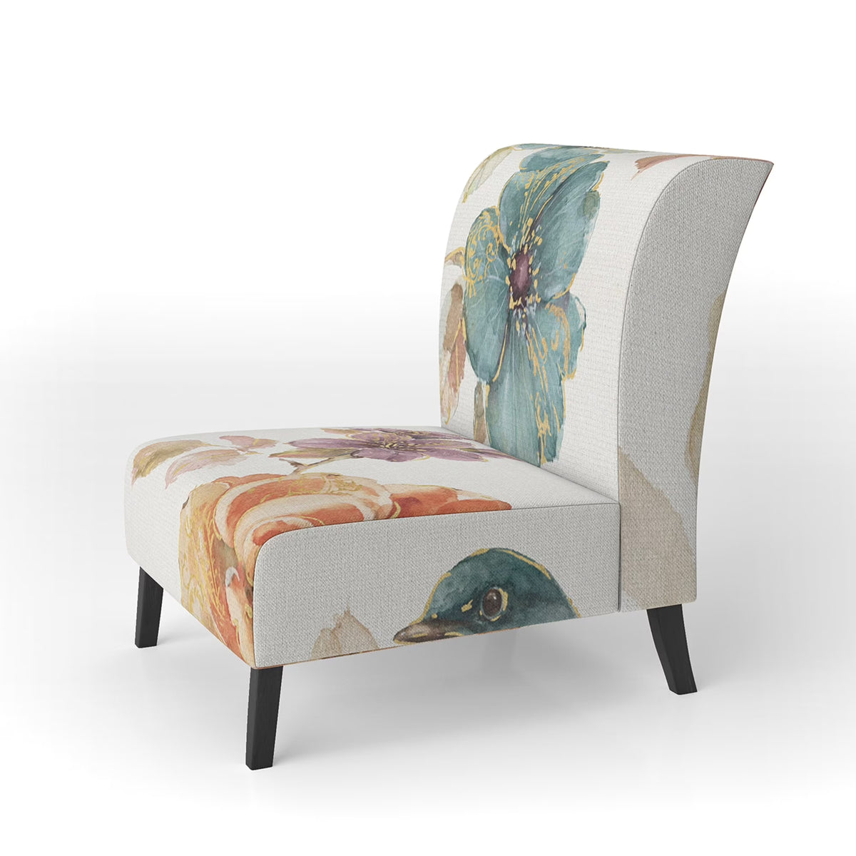 Upholstered Traditional Accent Chair I627