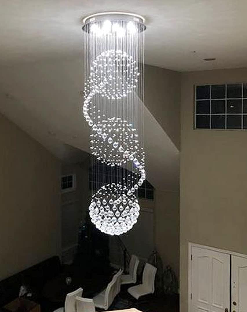 Crystal Raindrop Chandelier LED Bulbs Included P562