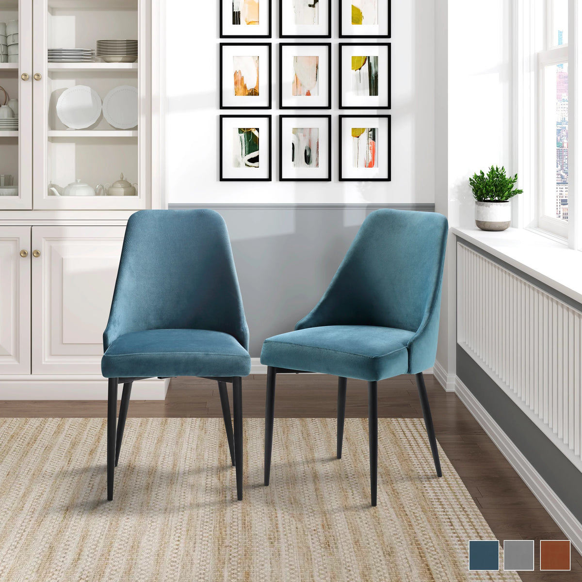 Orange Dining Chair Set of 2 O72993