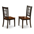 Black/Cherry Wood Dining Chairs (Set of 2) Z21748