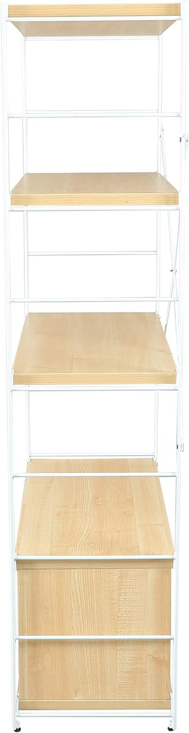 4 Shelves Bookcase with Steel Frame U931