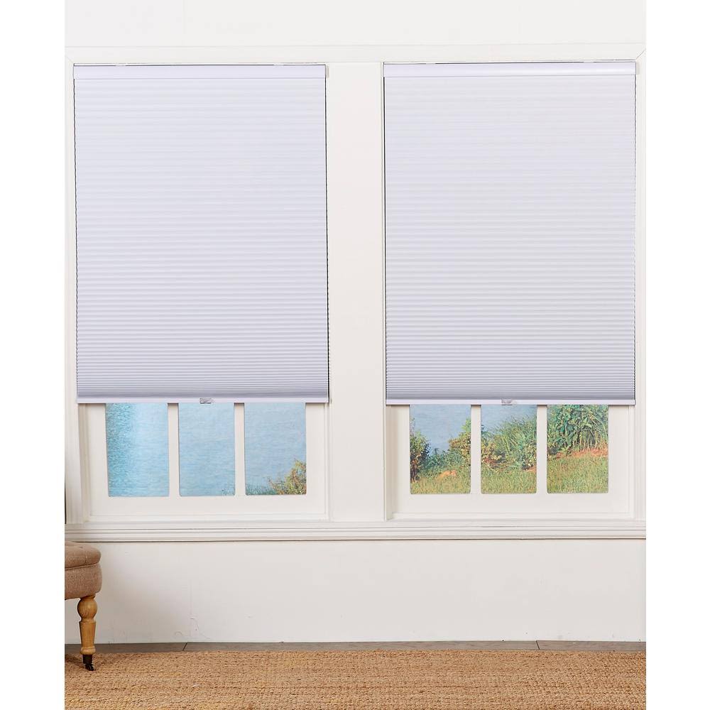 White Cordless Blackout Cellular Shade 44 in. W x 84 in. L V6954