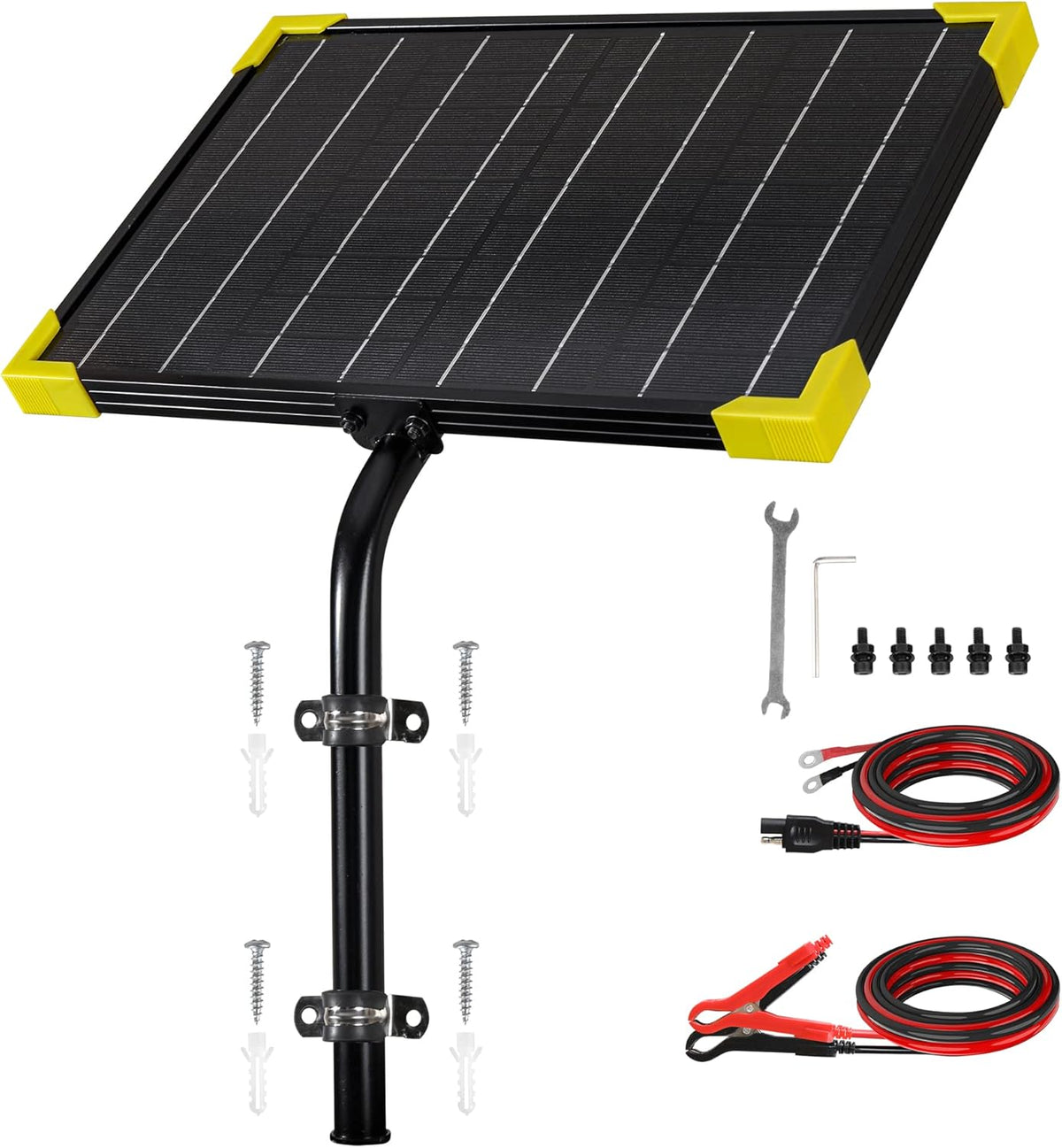10 Watt 12V Waterproof Solar Battery Trickle Charger with Mount Bracket K982