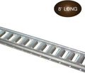 Four 8-ft Powder-Coated Steel E-Track Tie-Down Rails, Pack of 4 T866