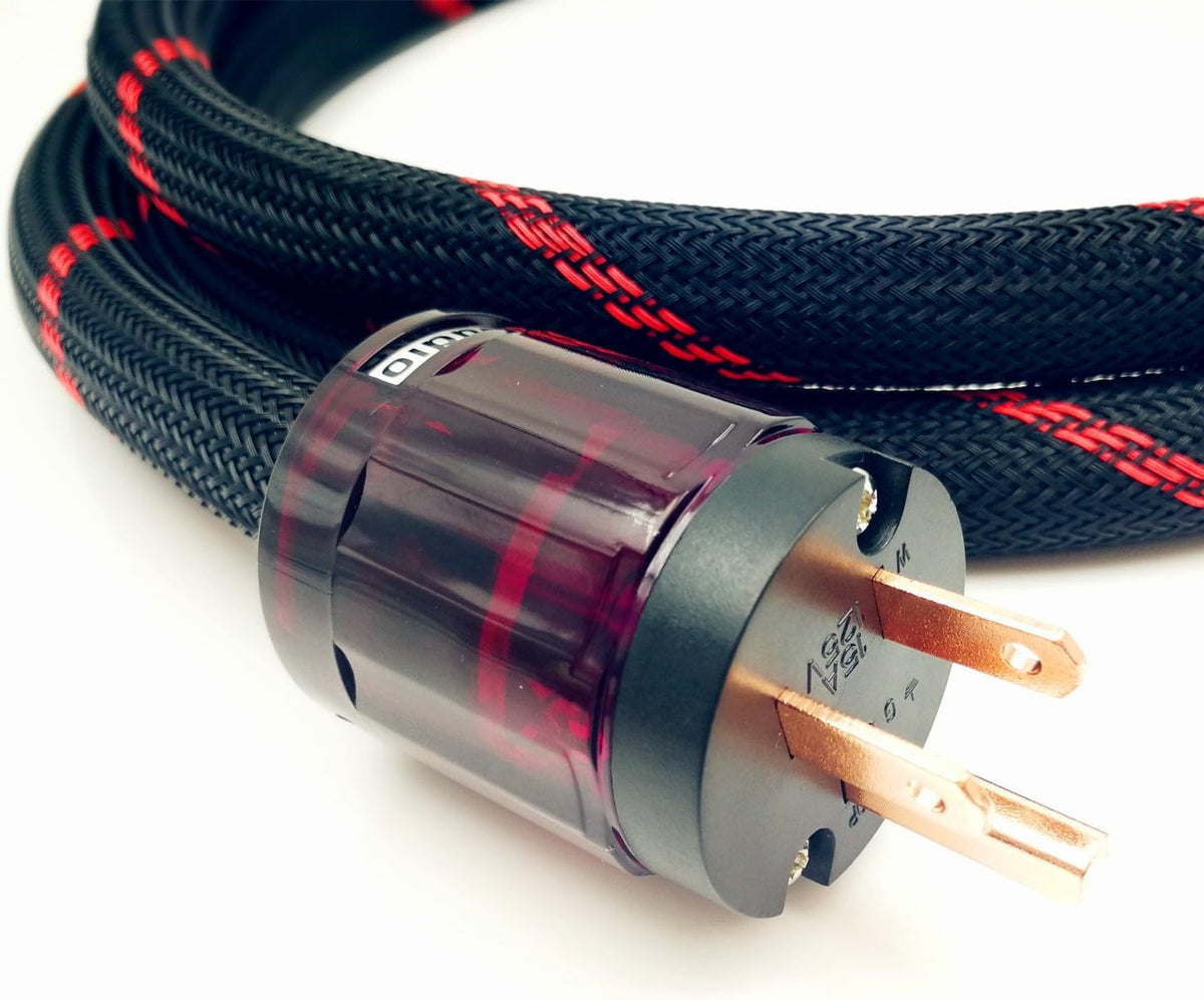 10 AWG HiFi Audio AC Power Cable Power Cord US Plug 6.6FT Pack of 2 W8631
