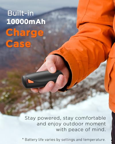 Rechargeable Hand Warmers with Charge Case, 2 Packs 14,000mAh V9097