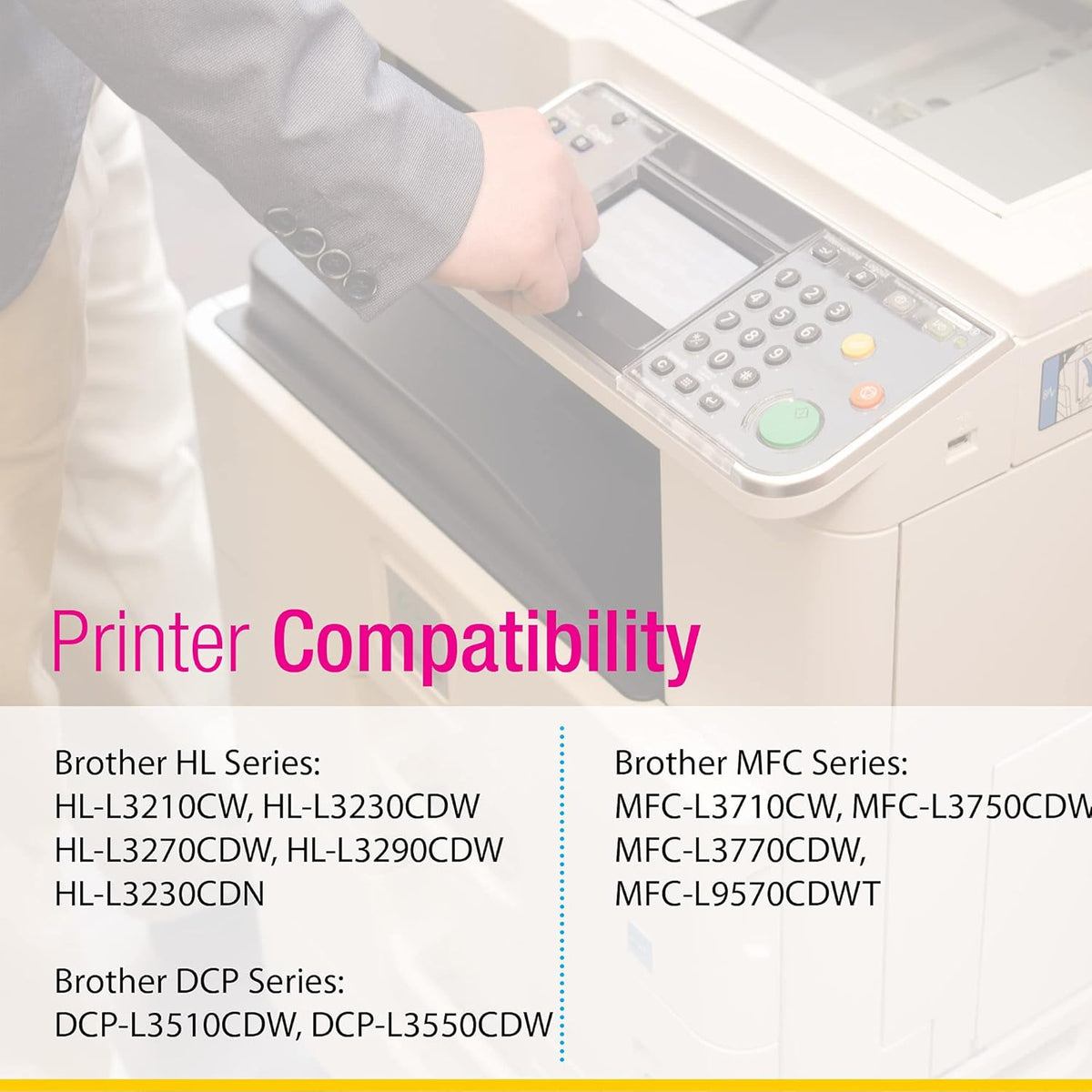 Compatible Toner Cartridge Replacement 4-Pack B225090