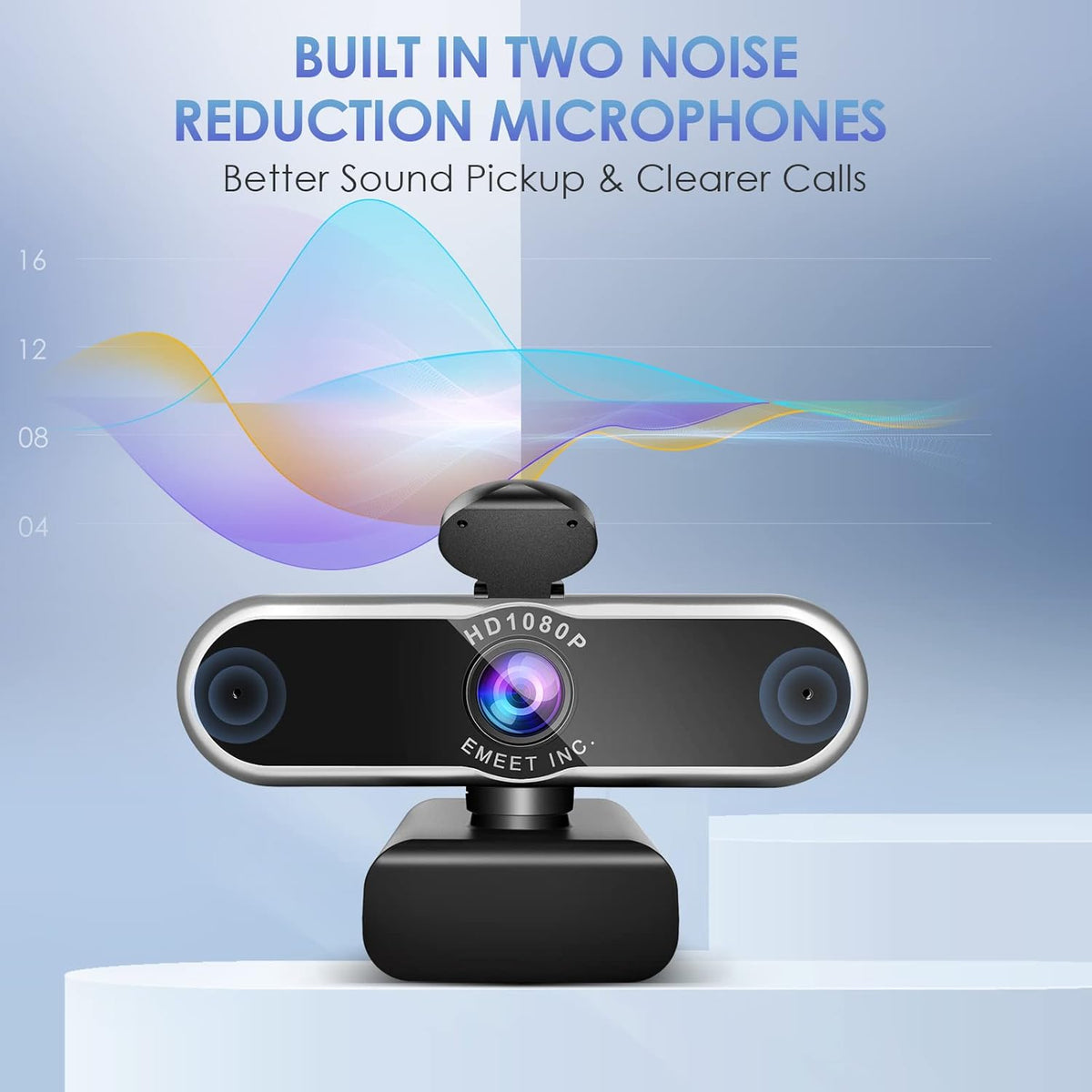 1080P Auto Focus Webcam with Microphone B837282
