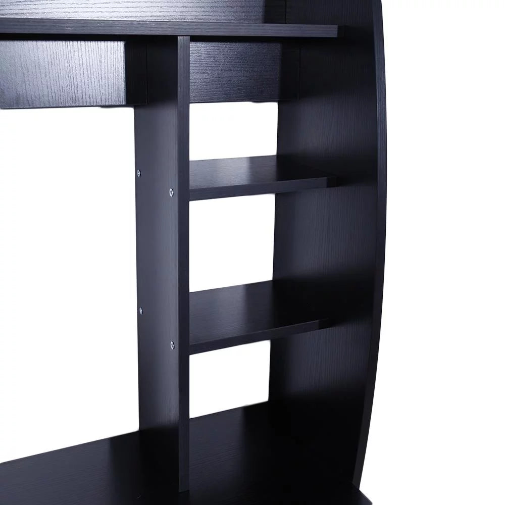 Wall Mount Computer Desk with Storage and Tray E21202