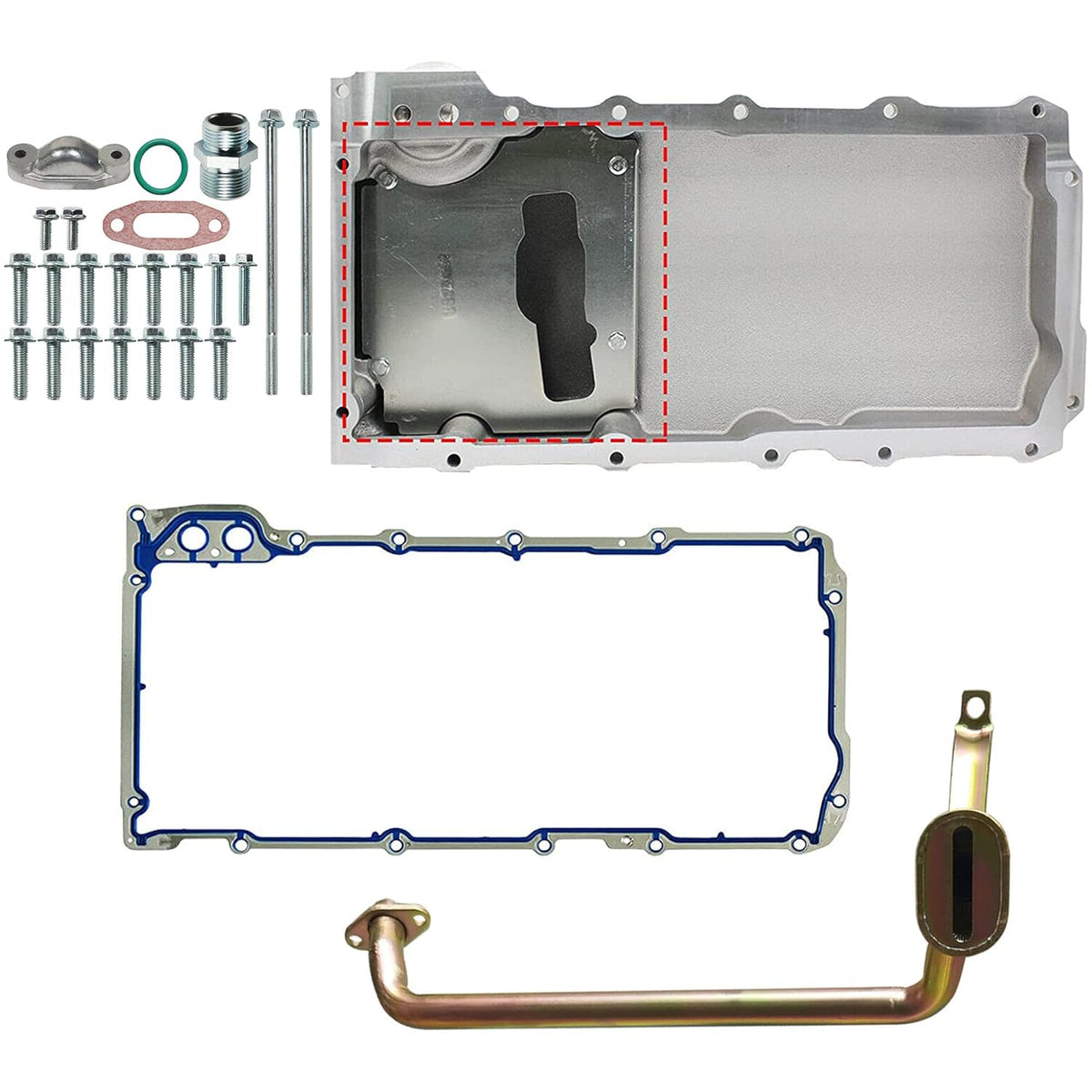 Aluminum Oil Pan Conversion Kit for GM Muscle Car Truck X2024