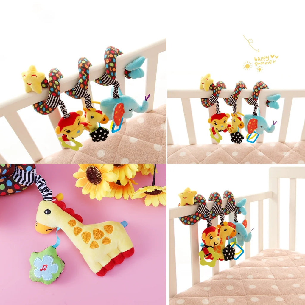 Infant Baby Activity Spiral Stroller Toy Plush Toy F833