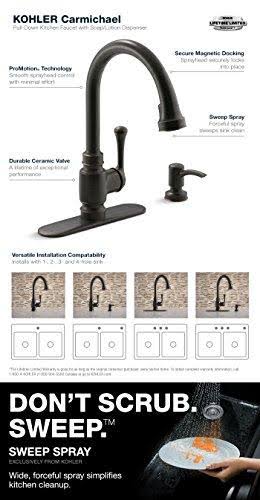 Oil Rubbed Bronze Pull-Down Kitchen Faucet W193