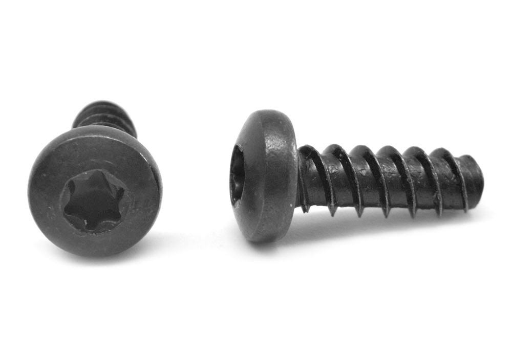 6 Lobe Pan Head Thread Rolling Screw Low Carbon Steel Black Oxide/Wax Pk 10000 W7593