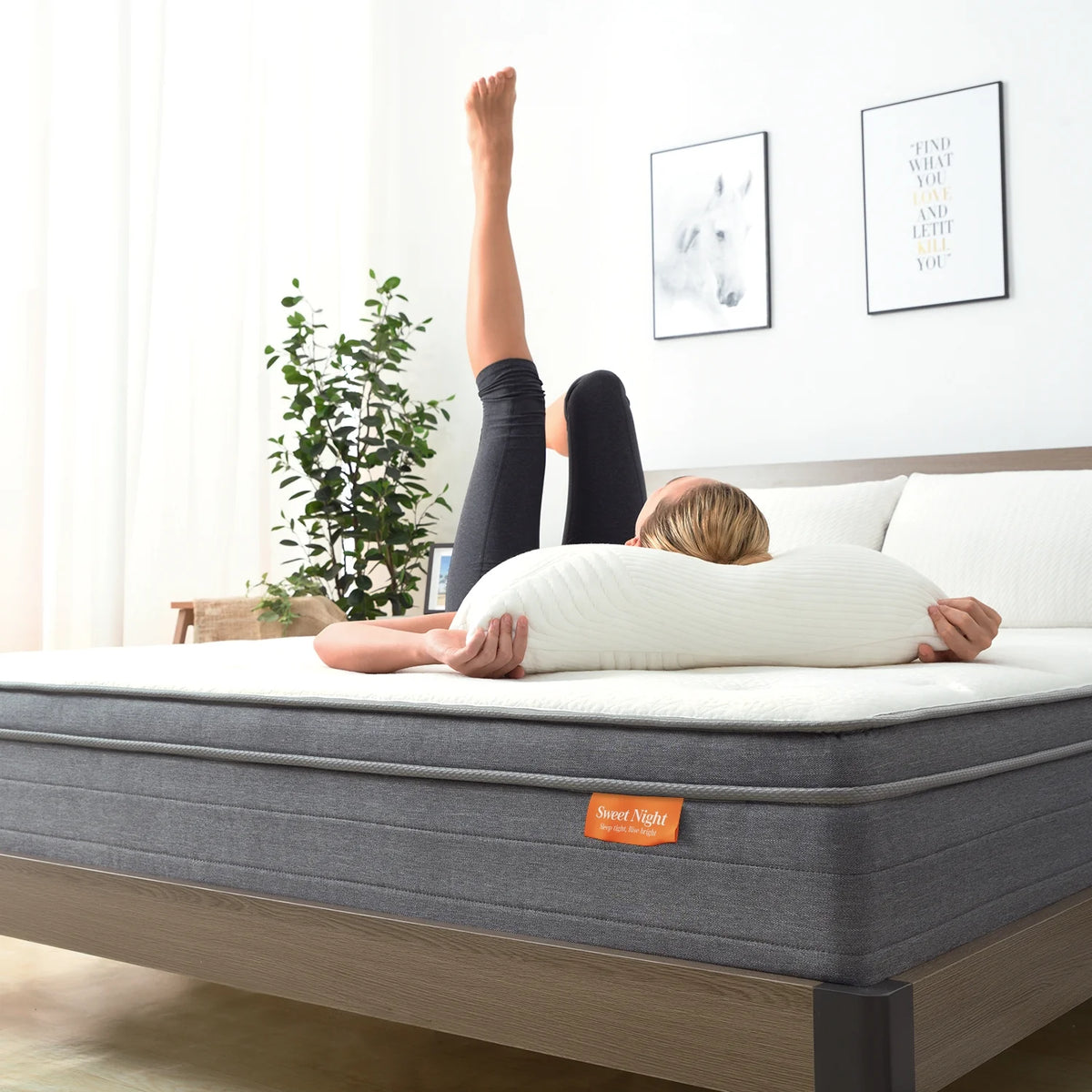 Queen Size Pocket Spring Hybrid Mattress E770