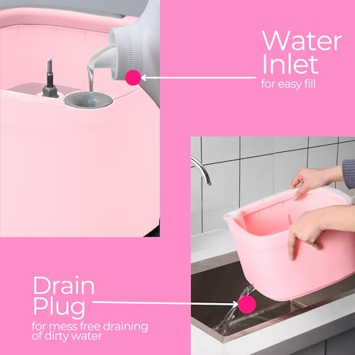 Square Spin Mop & Bucket System with 2 Microfiber Mop Pads X636