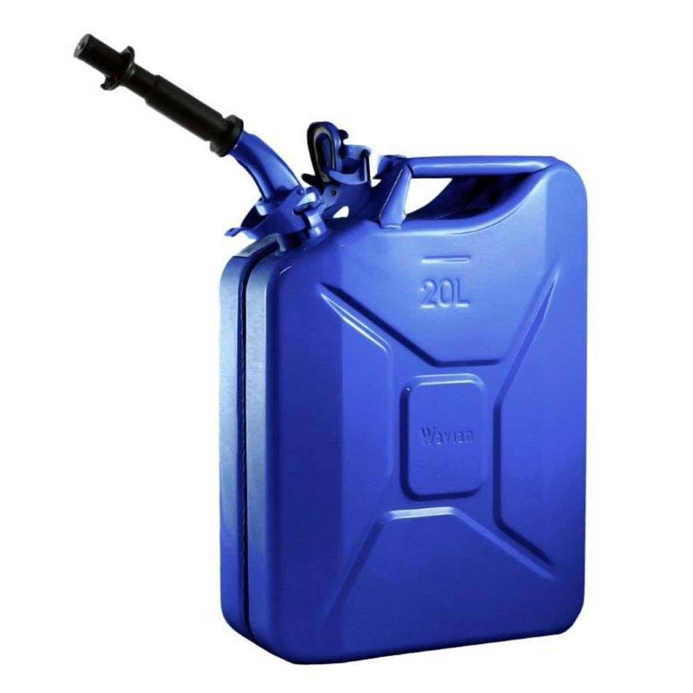 2 Pack 5.3 Gal 20L Blue Fuel Jerry Cans with Spout I624952