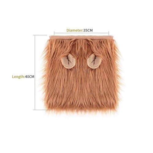 Brown Dog Wig with Ears X692