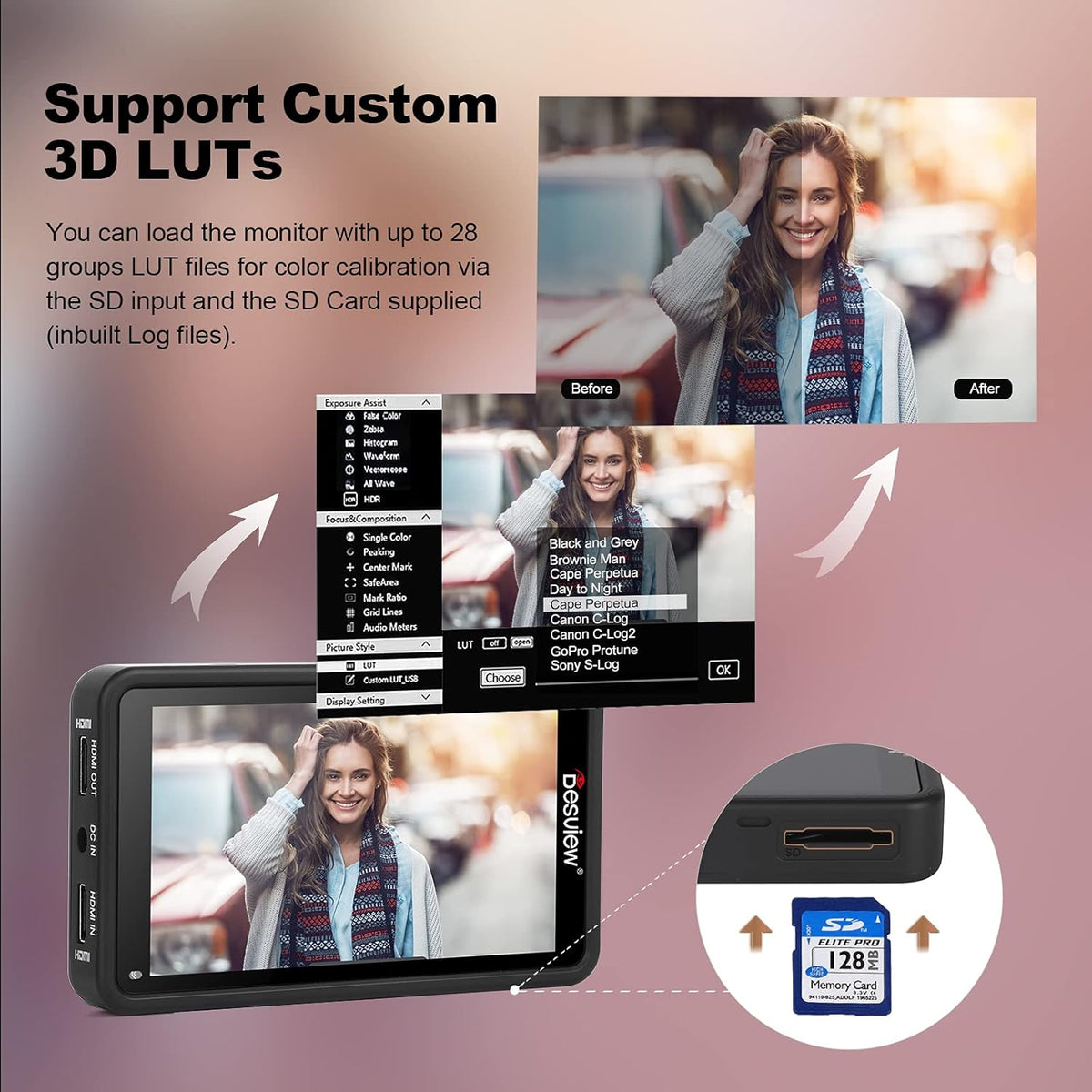 5.5 inch Touch Screen Camera Monitor with HDR K453