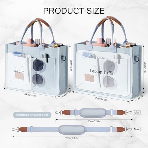 Canvas Tote Bags with Pockets Y964