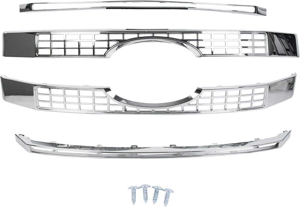 Chrome Grille Grill for Ford Super Duty F250 F350 F450 F6052