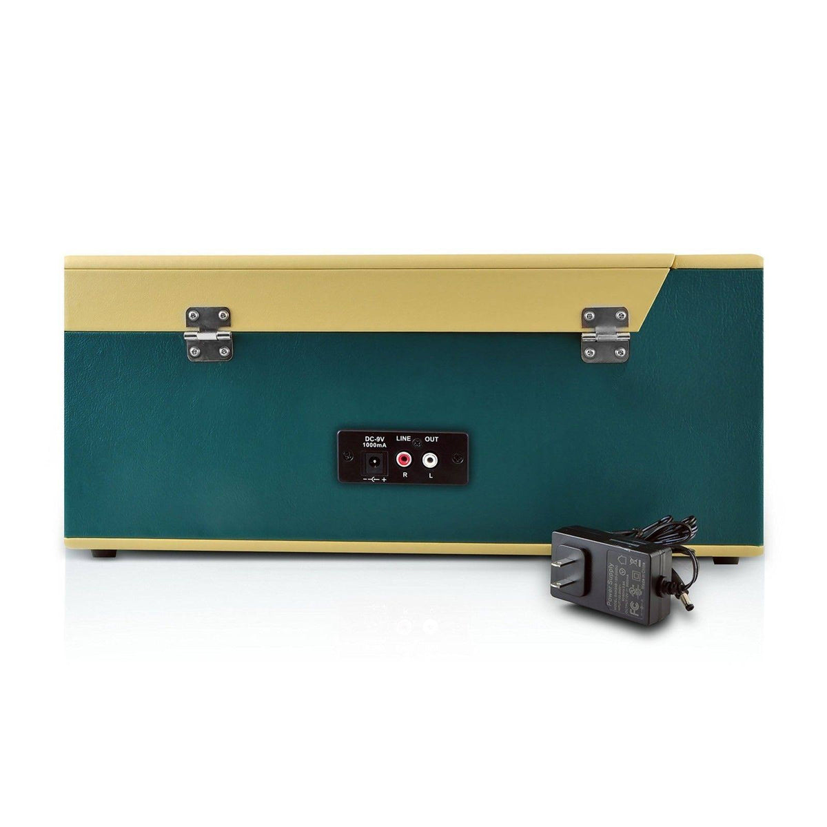 Bluetooth Vintage Suitcase-Style Turntable Speaker System with CD Player T654782