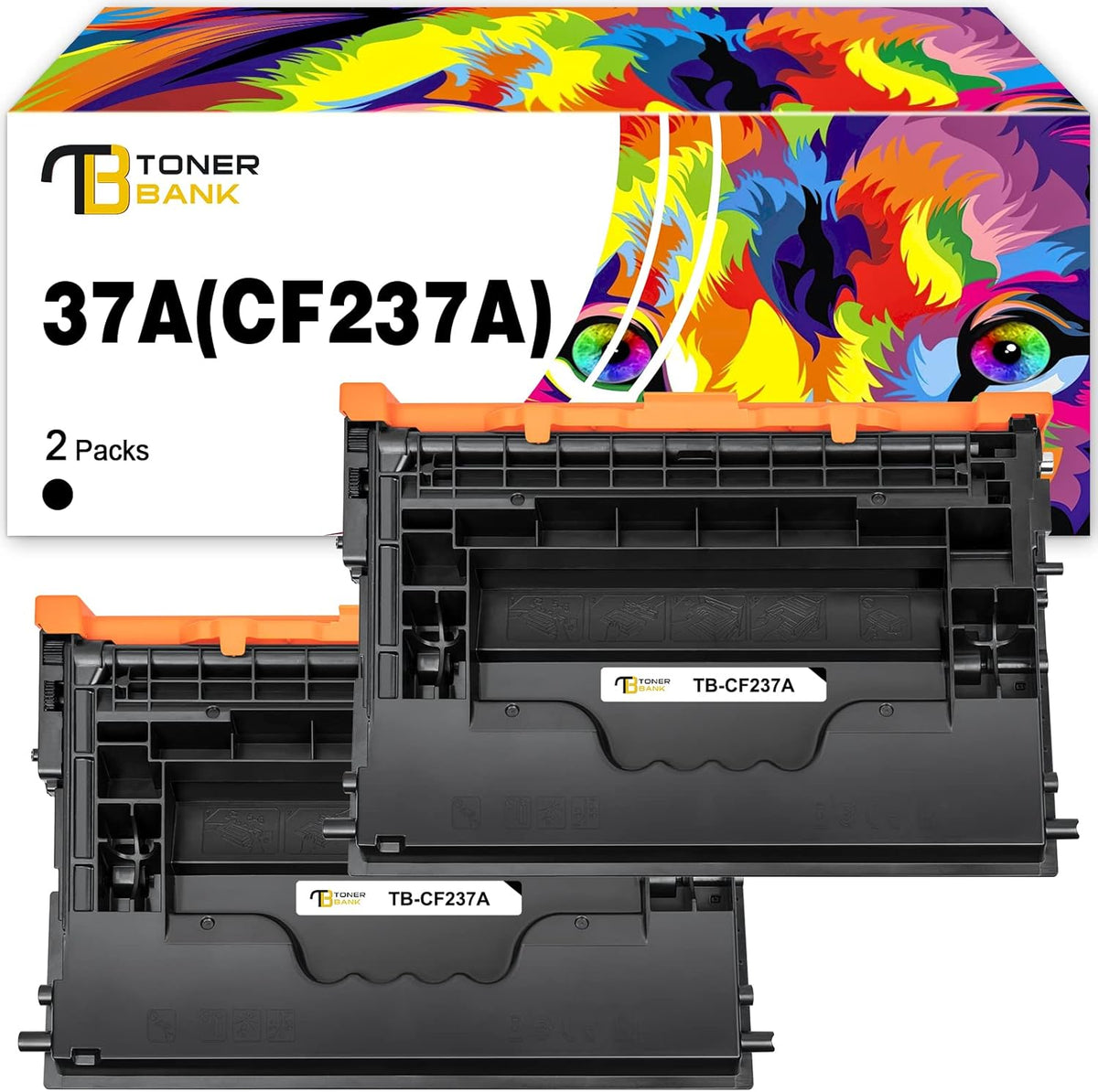 Compatible Toner Cartridge Replacement for HP 37A CF237A 37X CF237X Printer Ink Black 2-Pack D14552