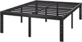 14 Inch King Size Metal Platform Bed Frame with Under Bed Storage O120157