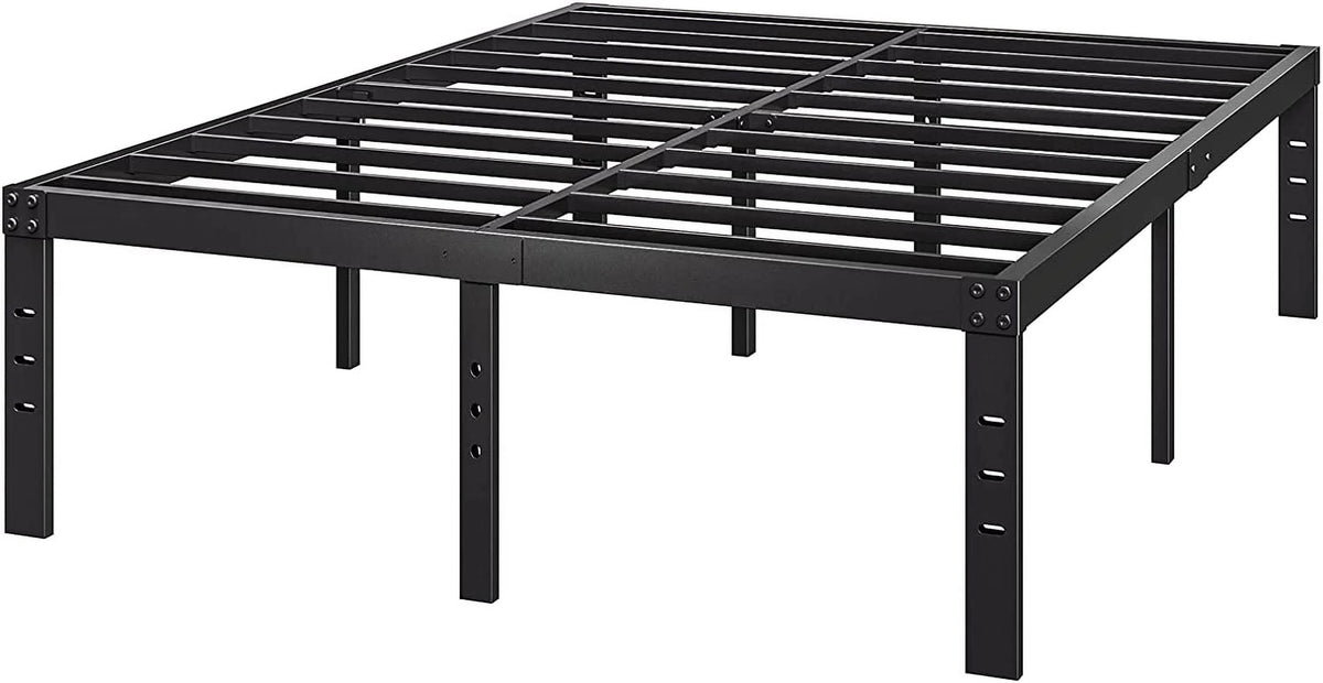 14 Inch King Size Metal Platform Bed Frame with Under Bed Storage O120157