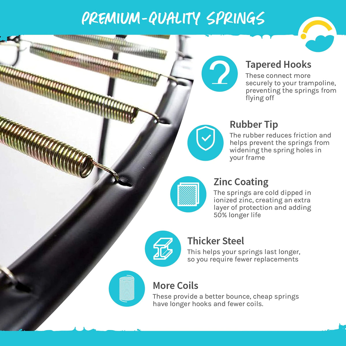 48 Pack Trampoline Springs with Spring Tool Q12048