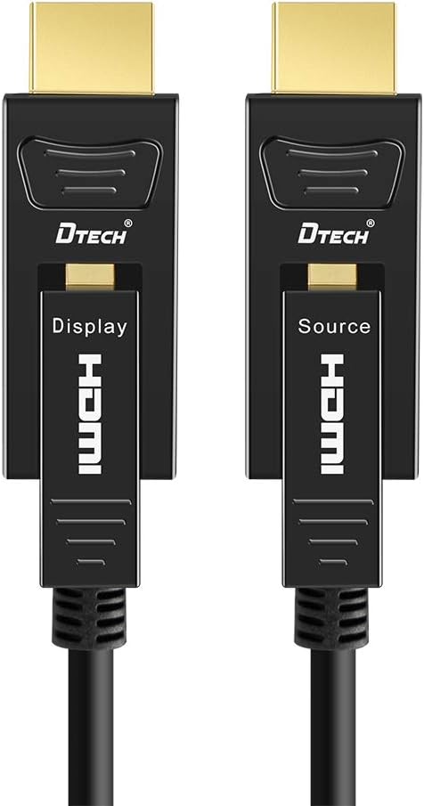 Fiber Optic HDMI Cable 150 Feet 4K 60Hz 18Gbps High Speed with Dual Micro HDMI and Standard HDMI Connector G684